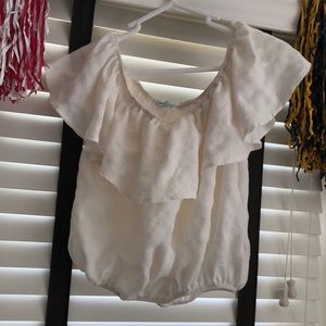 Off white off the shoulder top